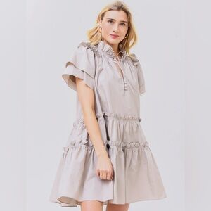 Khaki Hunter Bell Merritt Dress